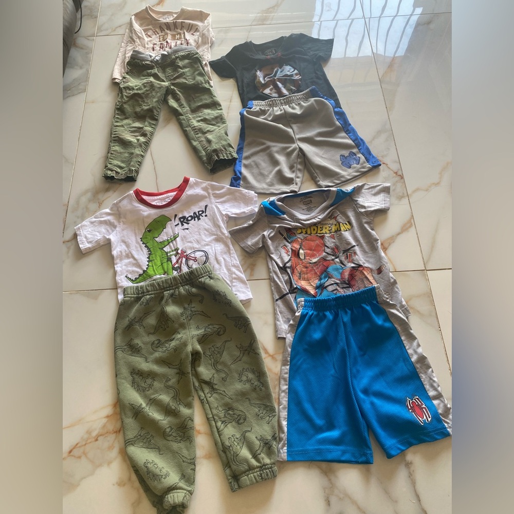 Kids Dinosaur and Superhero Clothing Set